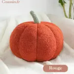 Rotes Kürbiskissen