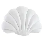 Weißes Muschelkissen