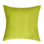 Samtkissen mit Rippenstruktur für das Sofa