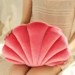 Rosa Muschelkissen