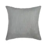 Samtkissen mit Rippenstruktur für das Sofa